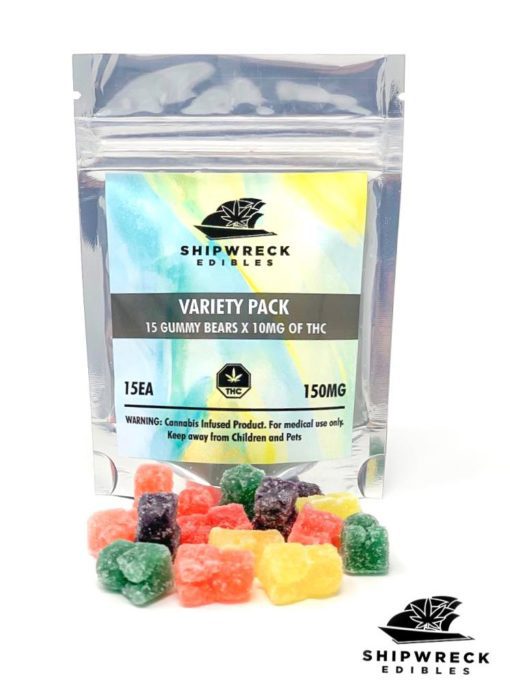 Buy Shipwreck Edibles Gummy Bears - Variety Pack Online at Top Shelf BC