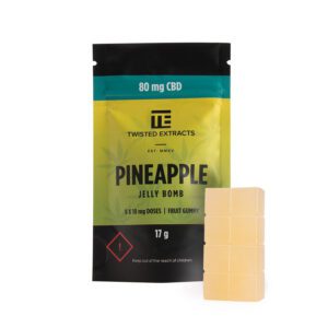 Buy Twisted Extracts Pineapple CBD Jelly Bomb Online at Top Shelf BC