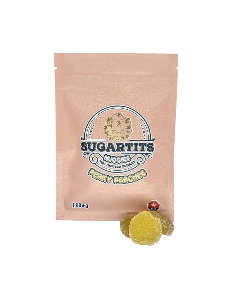 Buy Sugartits THC Infused Edibles – Perky Peaches Online at Top Shelf BC