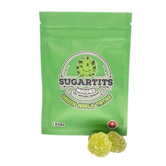 Buy Sugartits THC Infused Edibles – Green Apple Tatas Online at Top Shelf BC