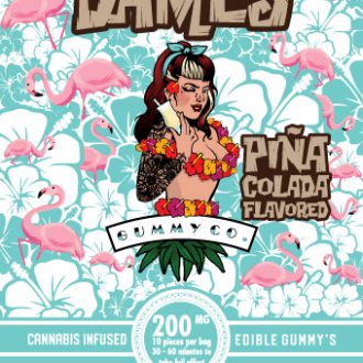 Buy Dames Gummy Co Pina Colada 200mg Online at Top Shelf BC