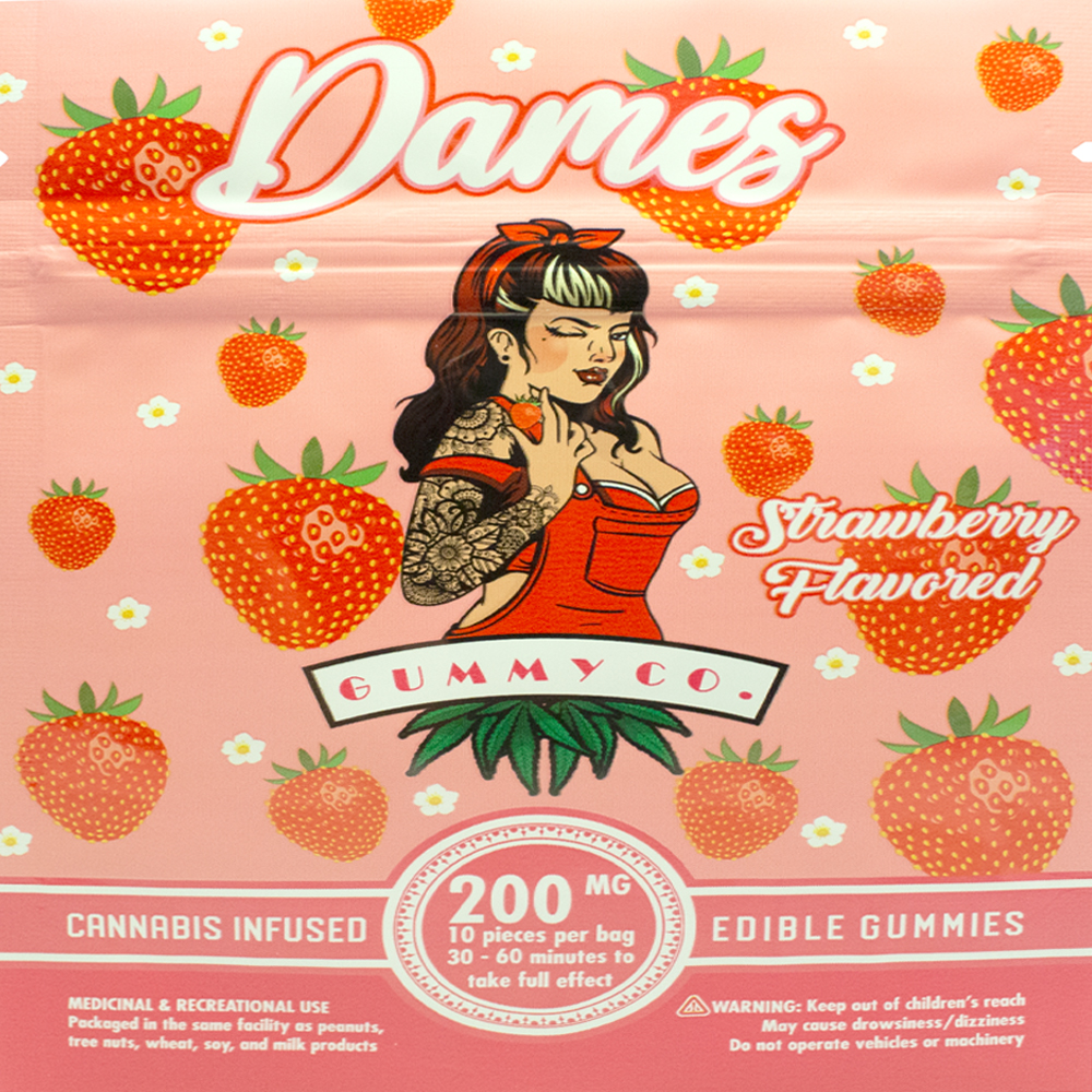 Buy Dames Gummy Co Strawberry 200mg Online at Top Shelf BC