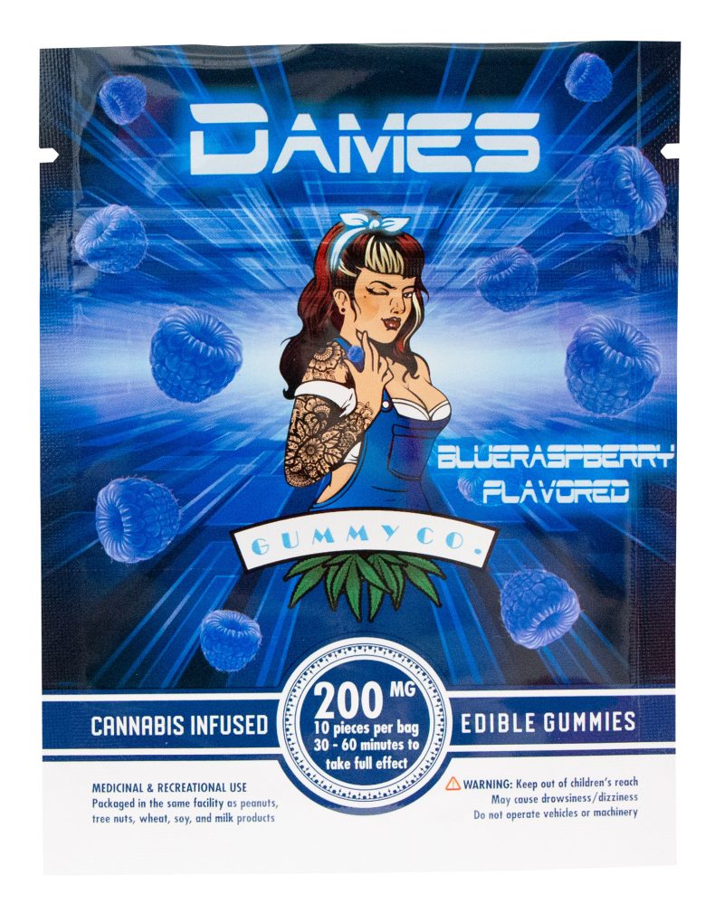 Buy Dames Gummy Co Raspberry 200mg Online at Top Shelf BC