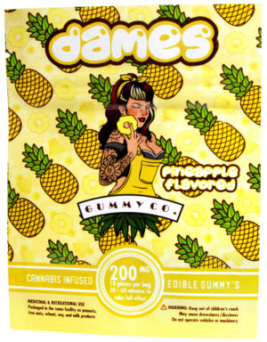 Buy Dames Gummy Co Pineapple 200mg Online at Top Shelf BC