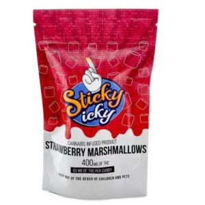 Buy Sticky Icky Strawberry Marshmallows (400mg THC) Online
