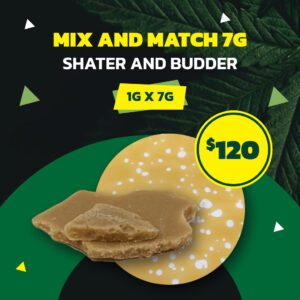 Mix and Match Shatter/Budder 7g (1g x7) - Top Shelf BC