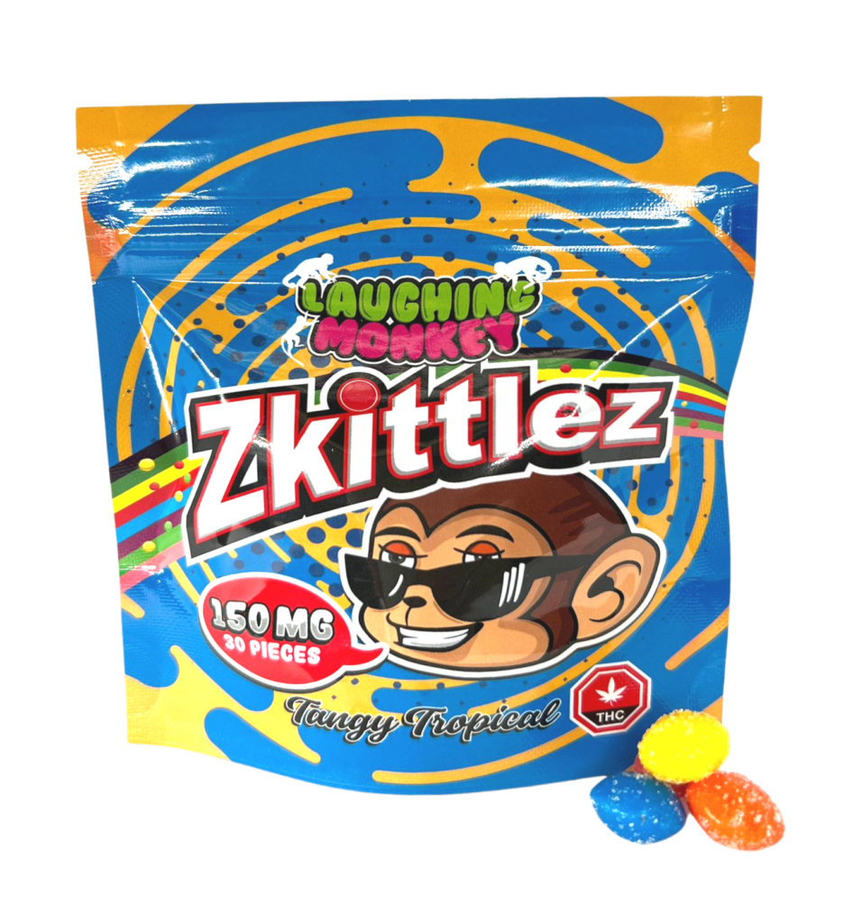 Buy Laughing Monkey Sour Tropical Zkittlez (150MG) Online at Top Shelf BC