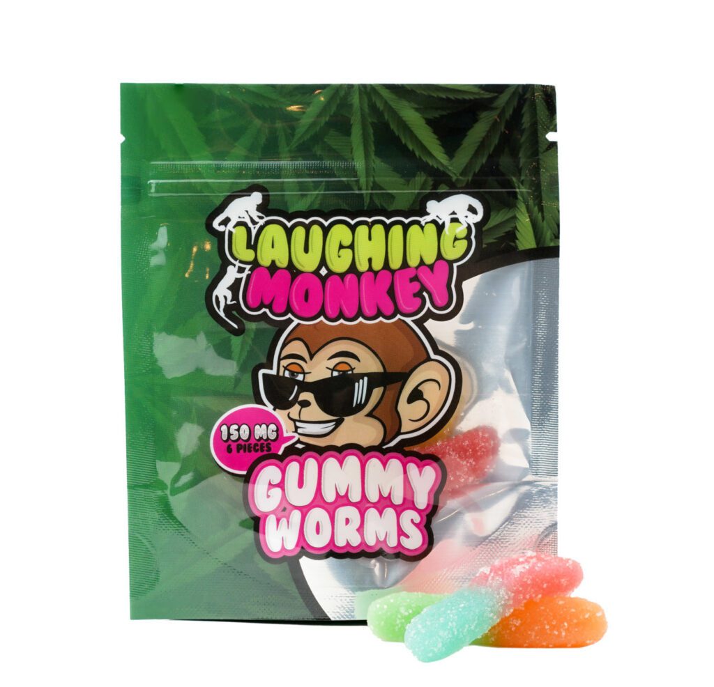 Buy Laughing Monkey Gummy Worms (150MG) Online at Top Shelf BC