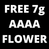 Free 7g AAAA Flower at Top Shelf BC